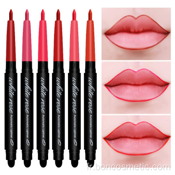 Crayons à lèvres à double extrémité pour crayons à lèvres
